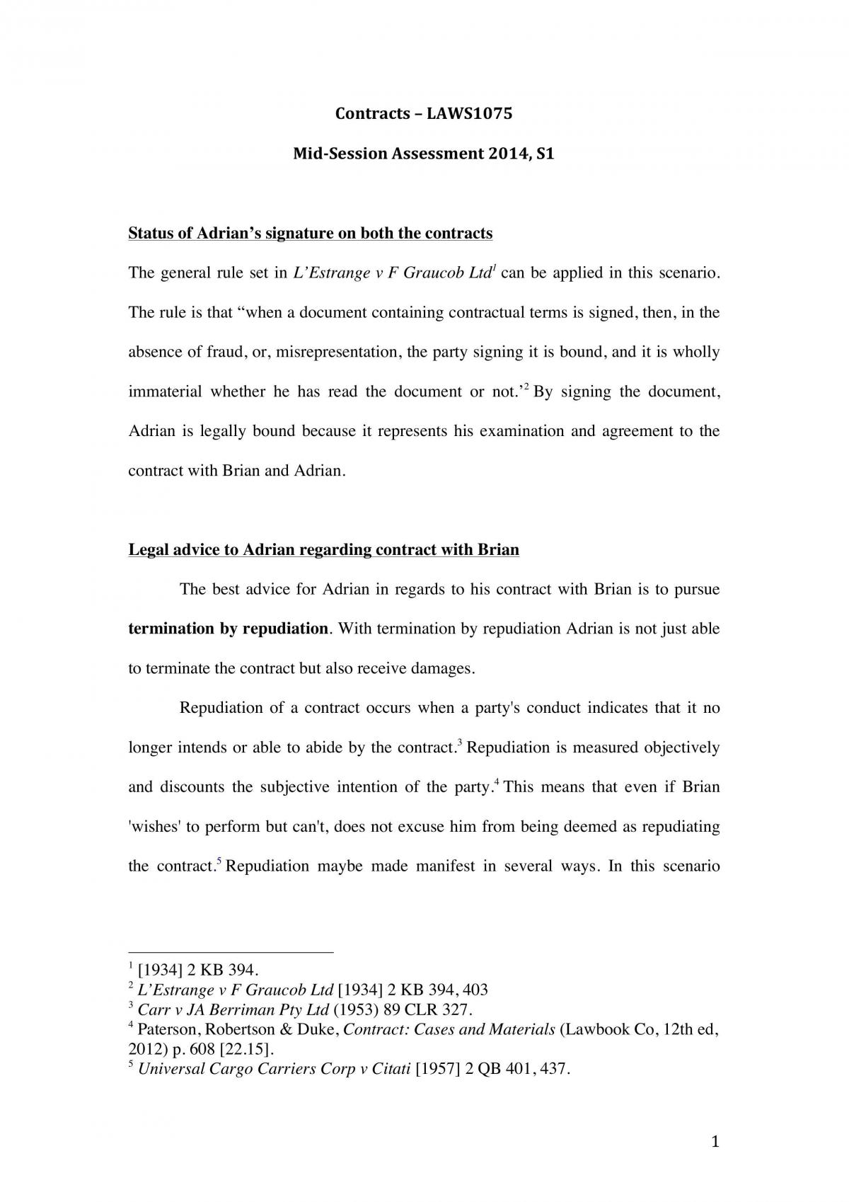 Contracts mid session assessment - Page 1