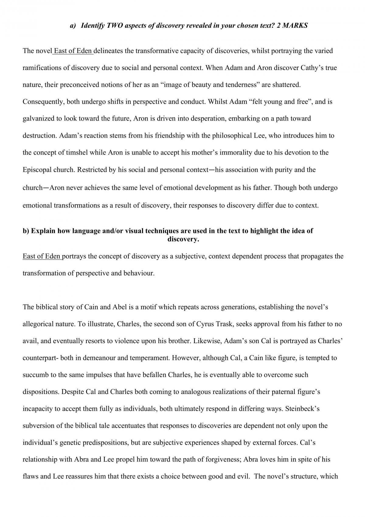 Discovery -- Short Answer  - Page 1