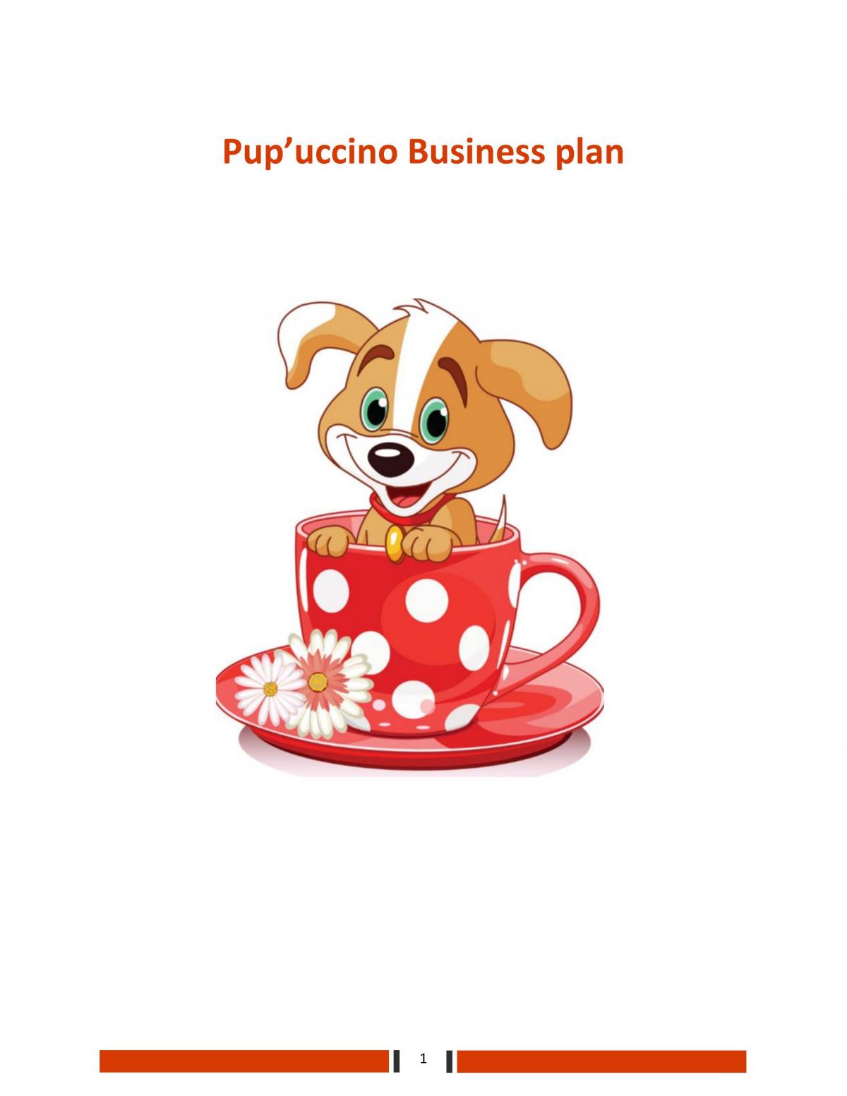 Business Plan 25/25 Mark !  - Page 1