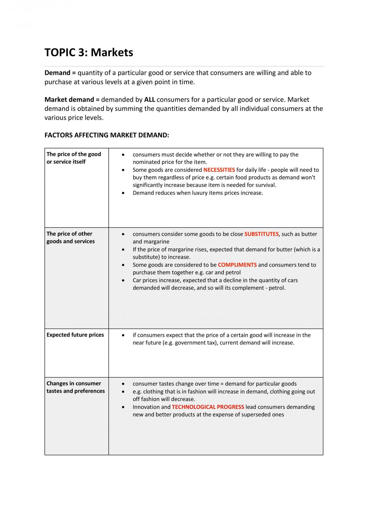 Topic 3: Markets - Page 1