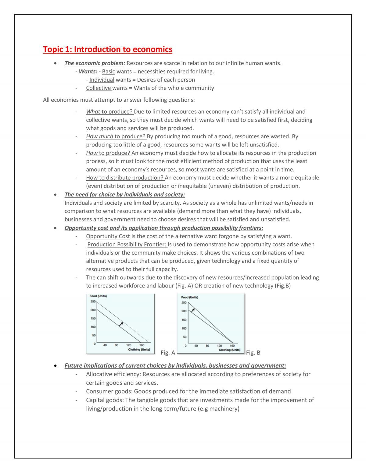 Economics Study Notes Prelim - Page 1