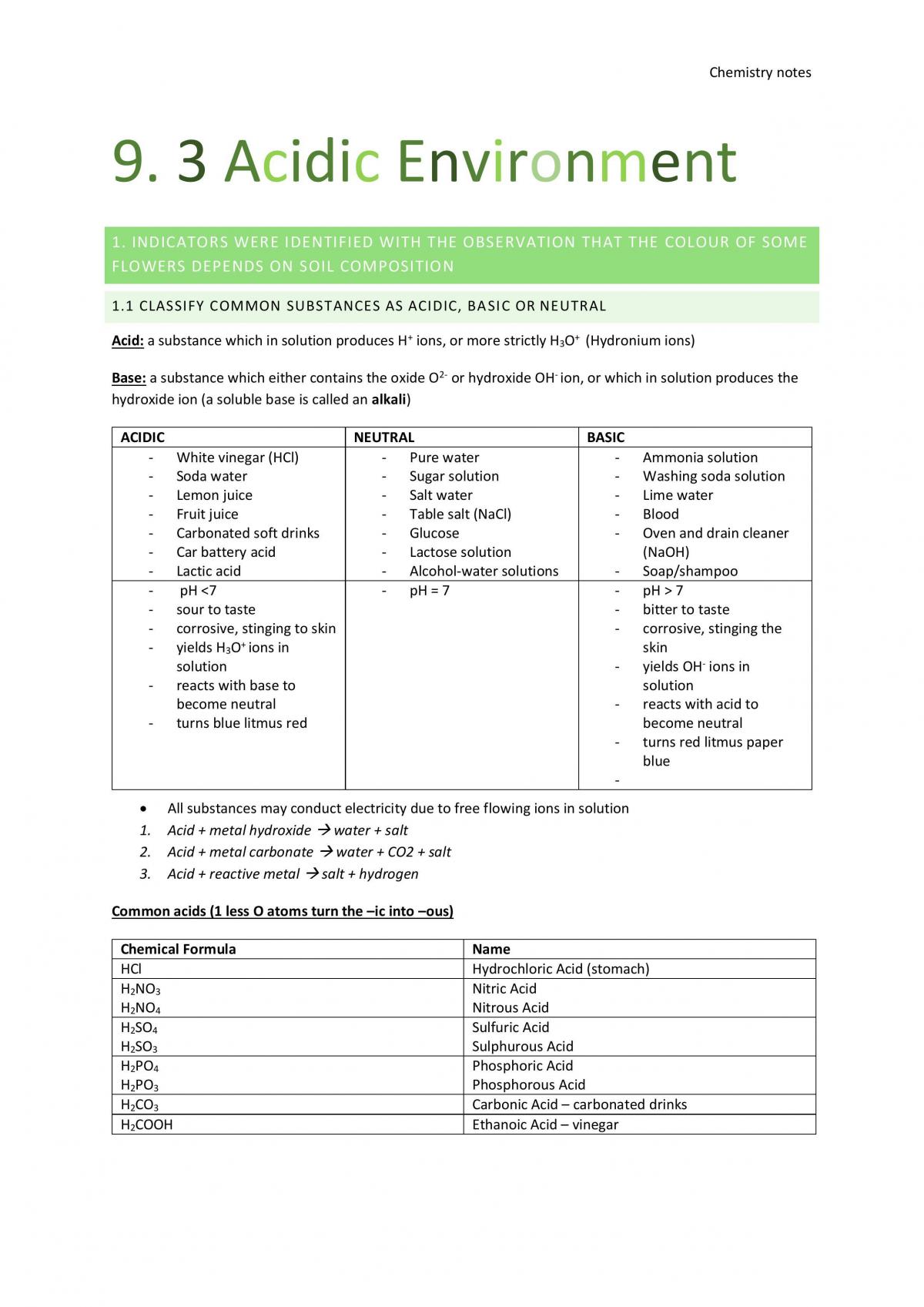 Topic 2 chemistry notes - Page 1