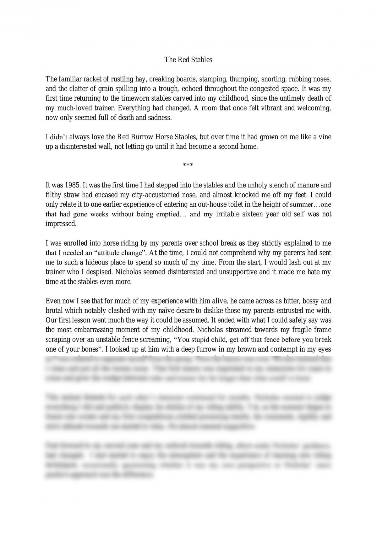 The Red Stables - Page 1