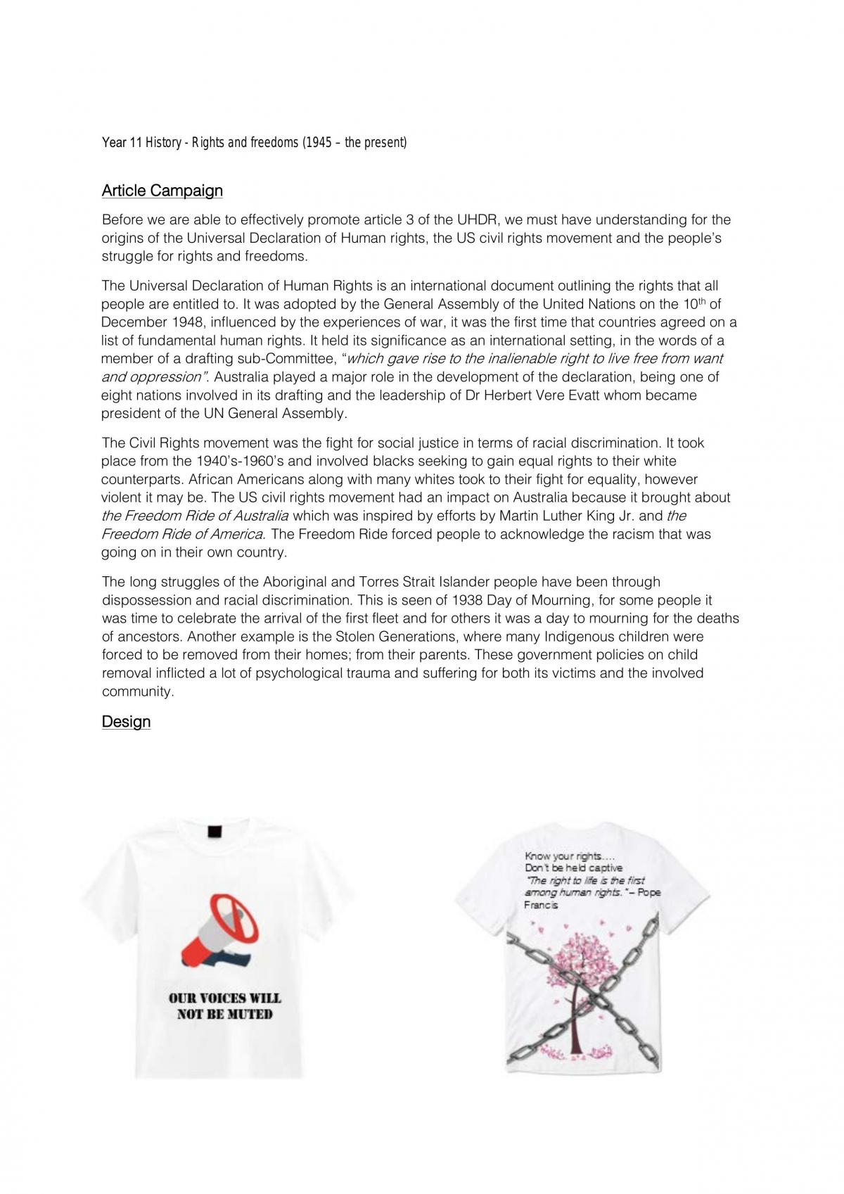 A+ Article Campaign  - Page 1