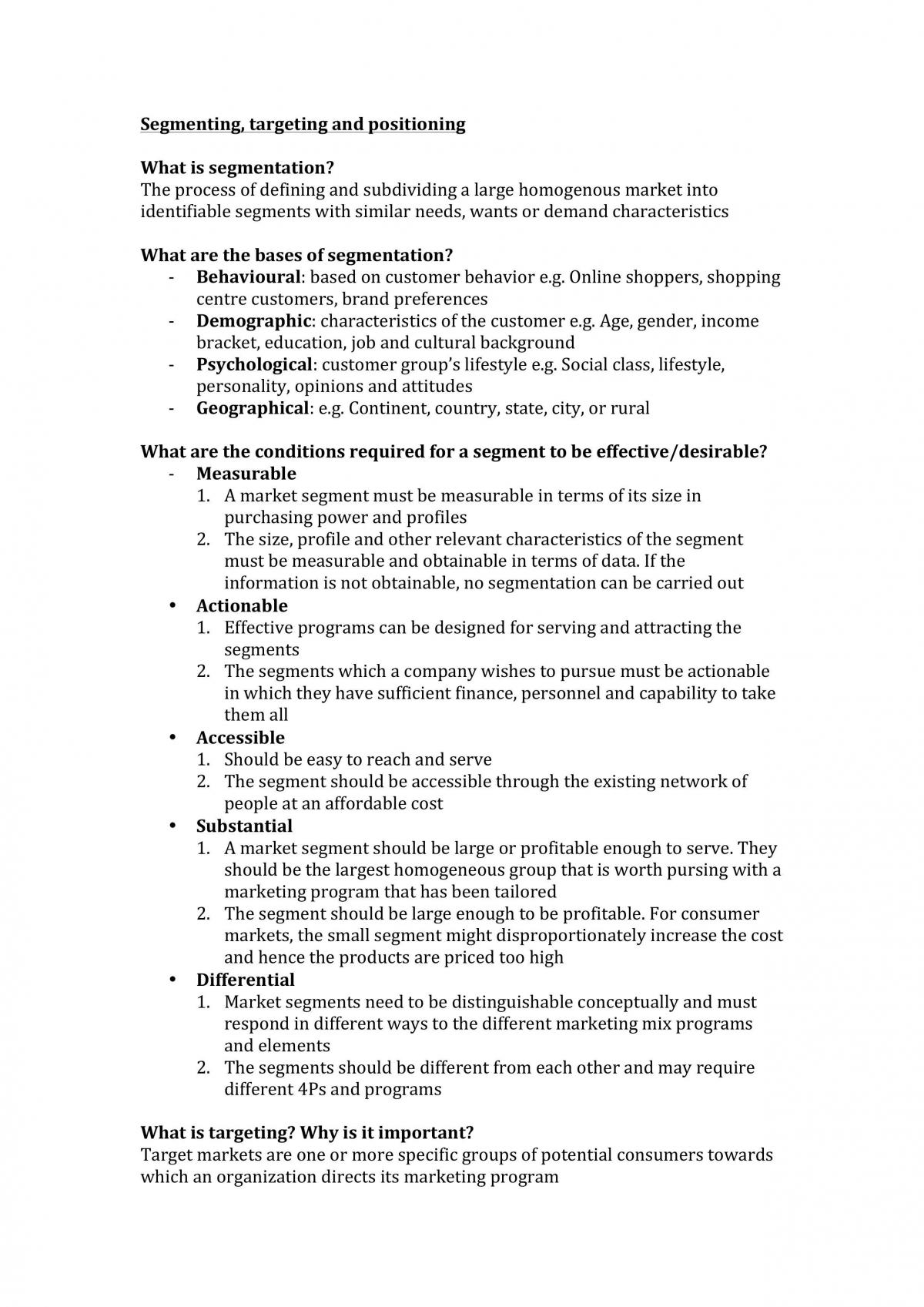 Marketing Notes - Page 1