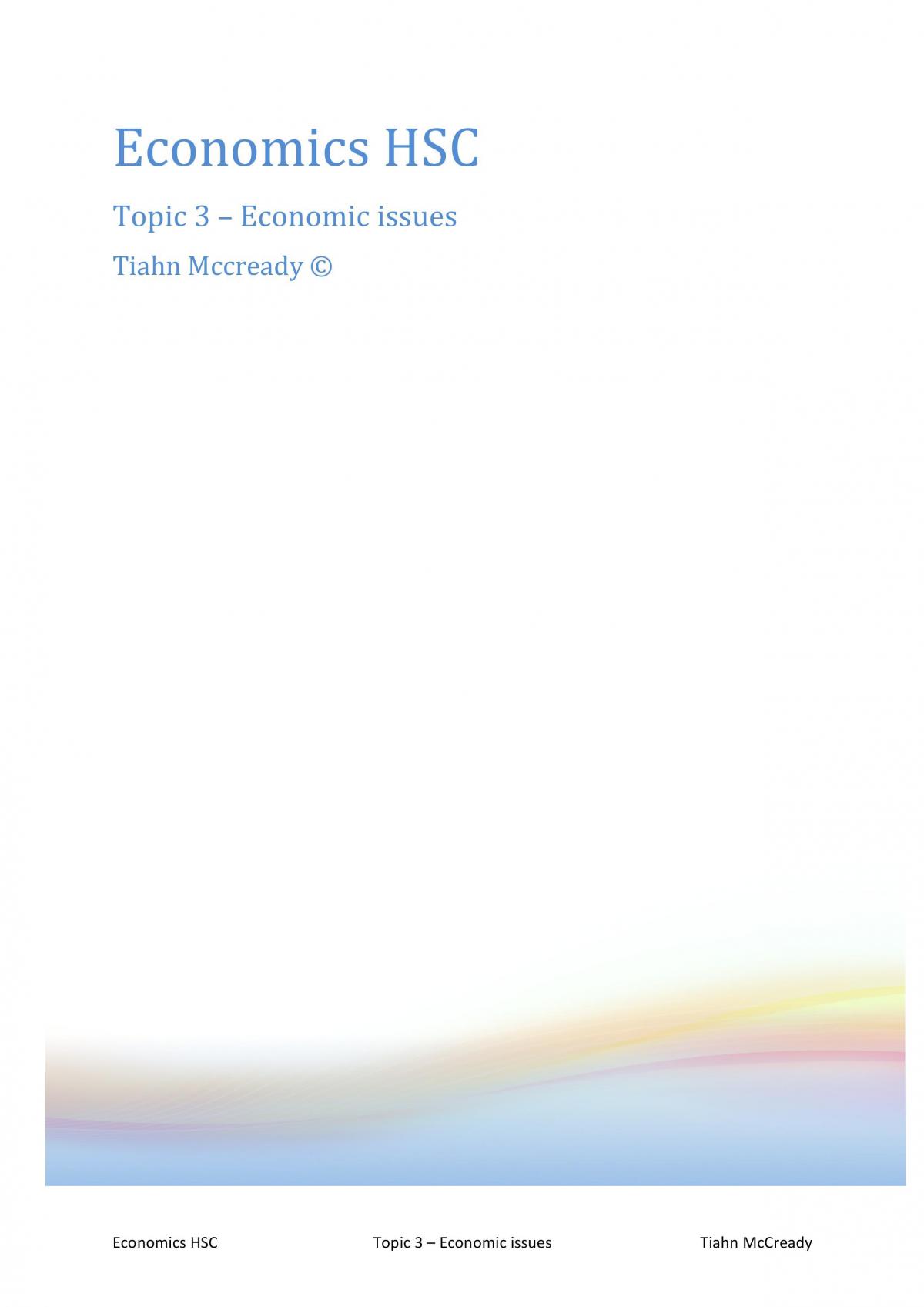 Economic Topic 3 Notes - Page 1