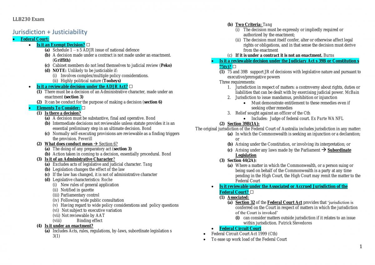 Complete Problem Question Outline - Page 1