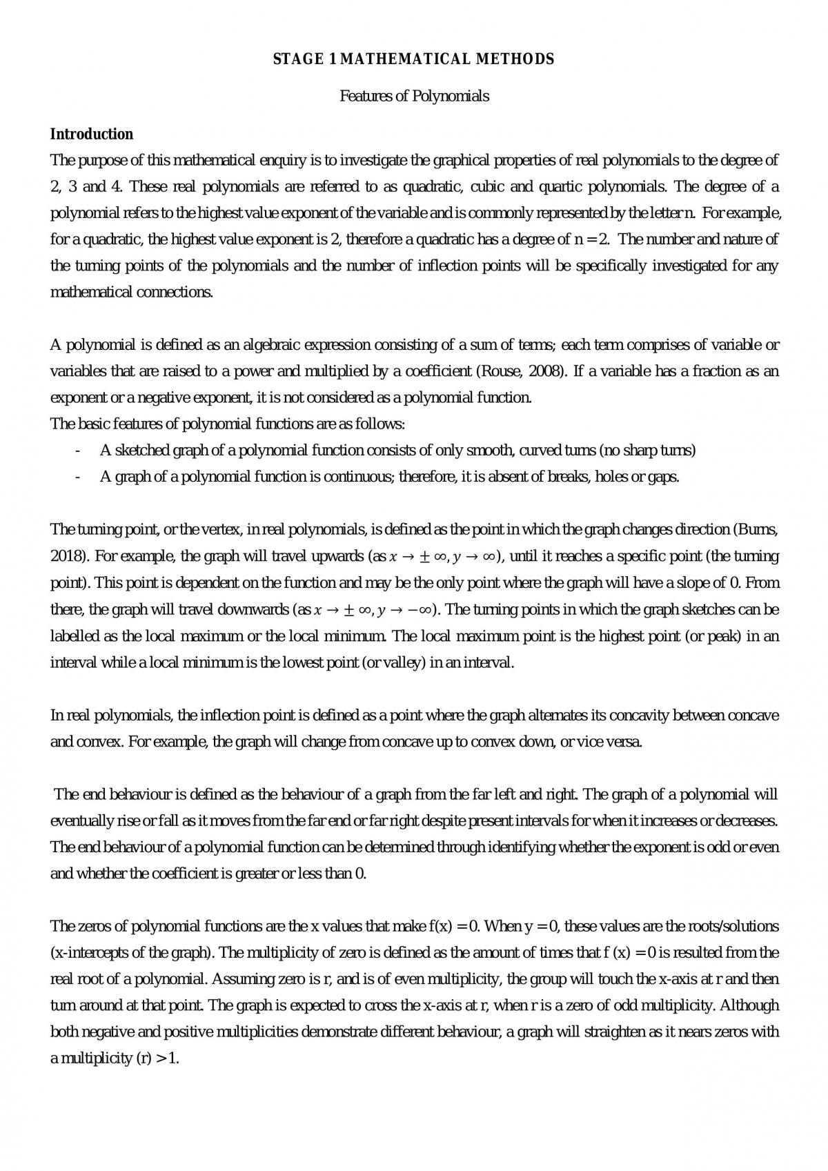 Features of Polynomials - Page 1