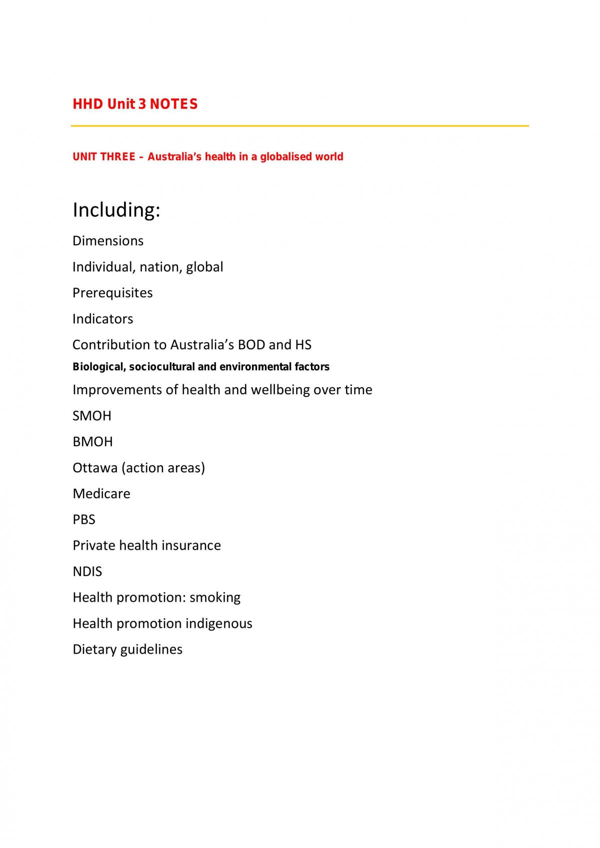 Complete Unit 3 HHD | Health and Human Development - Year 12 VCE ...