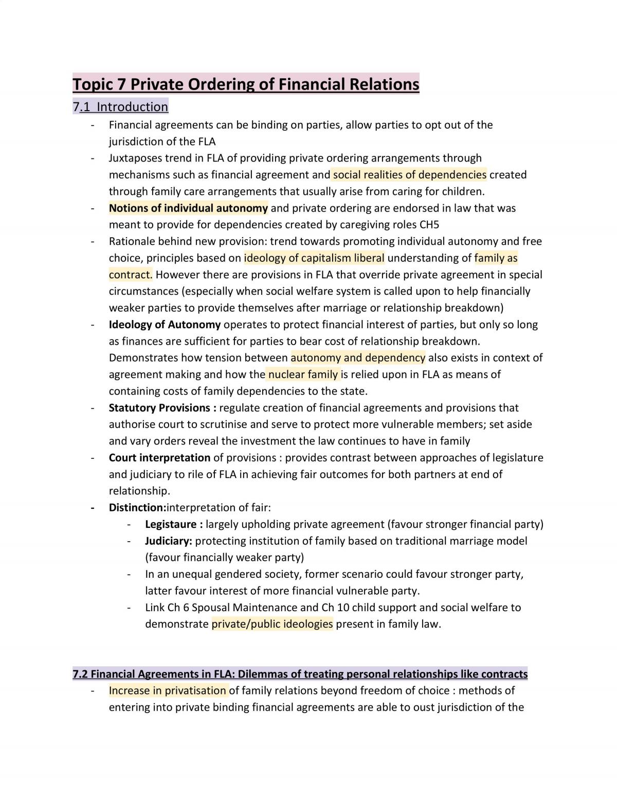 LAWS502 Complete Final Study Notes  - Page 1