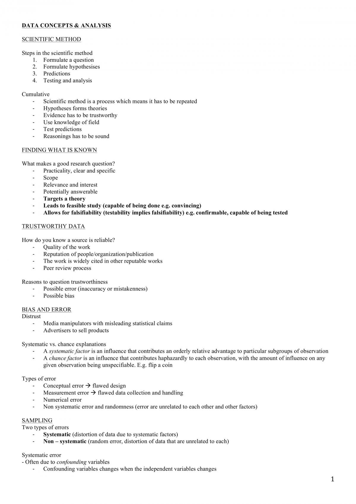 ATHK1001 complete study notes  - Page 1