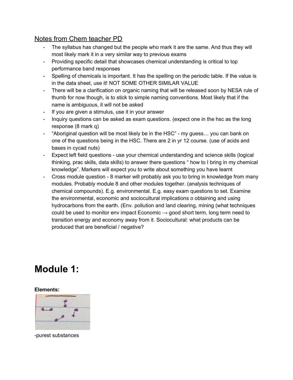 Chemistry Notes - Page 1