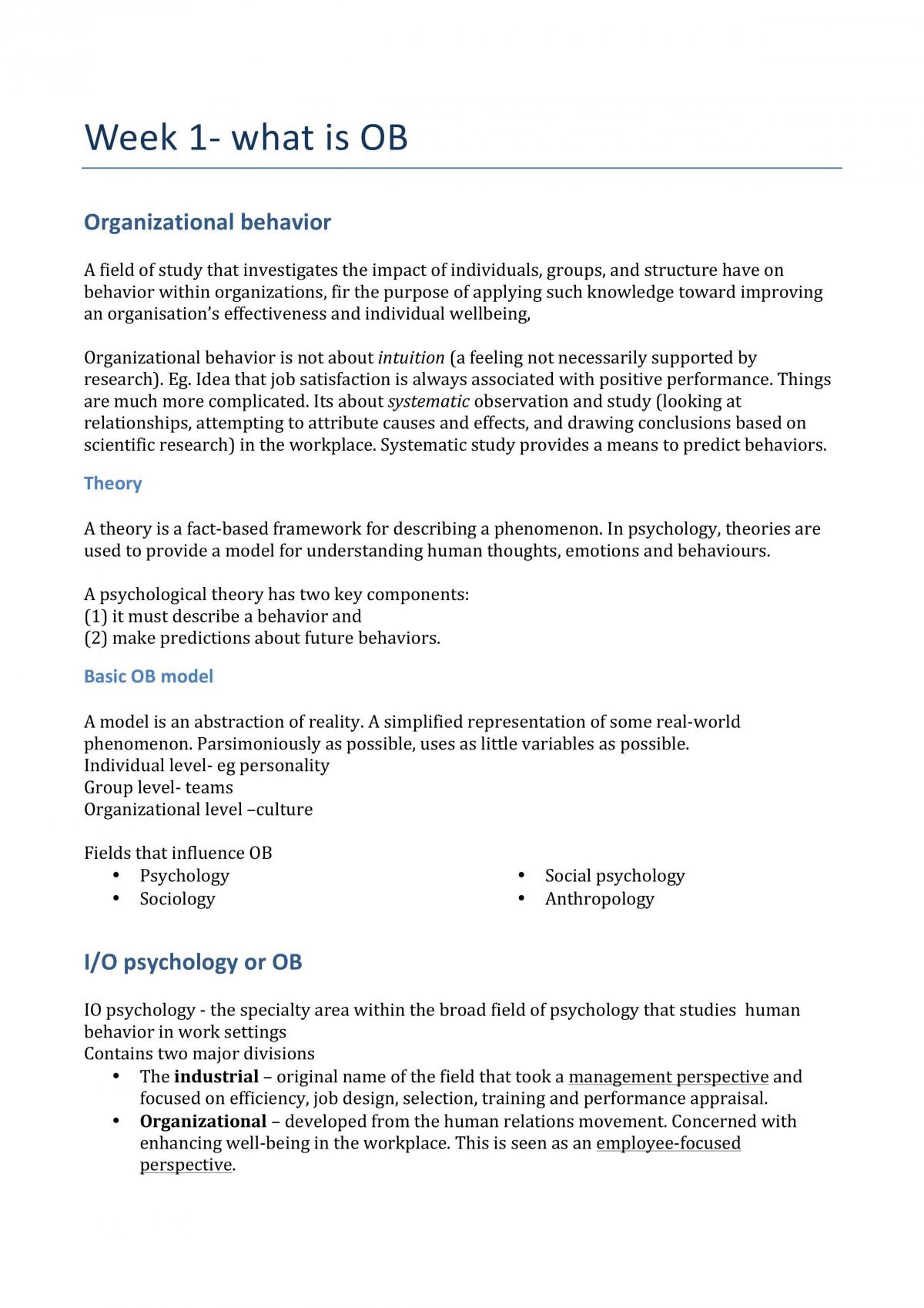 MGMT1002 final exam notes 2014 - Page 1