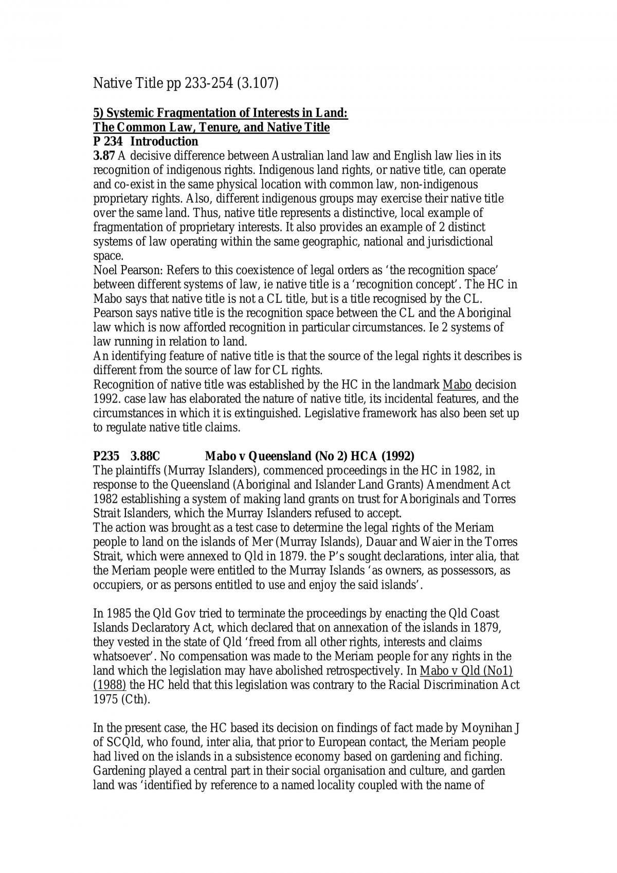Native Title - Page 1