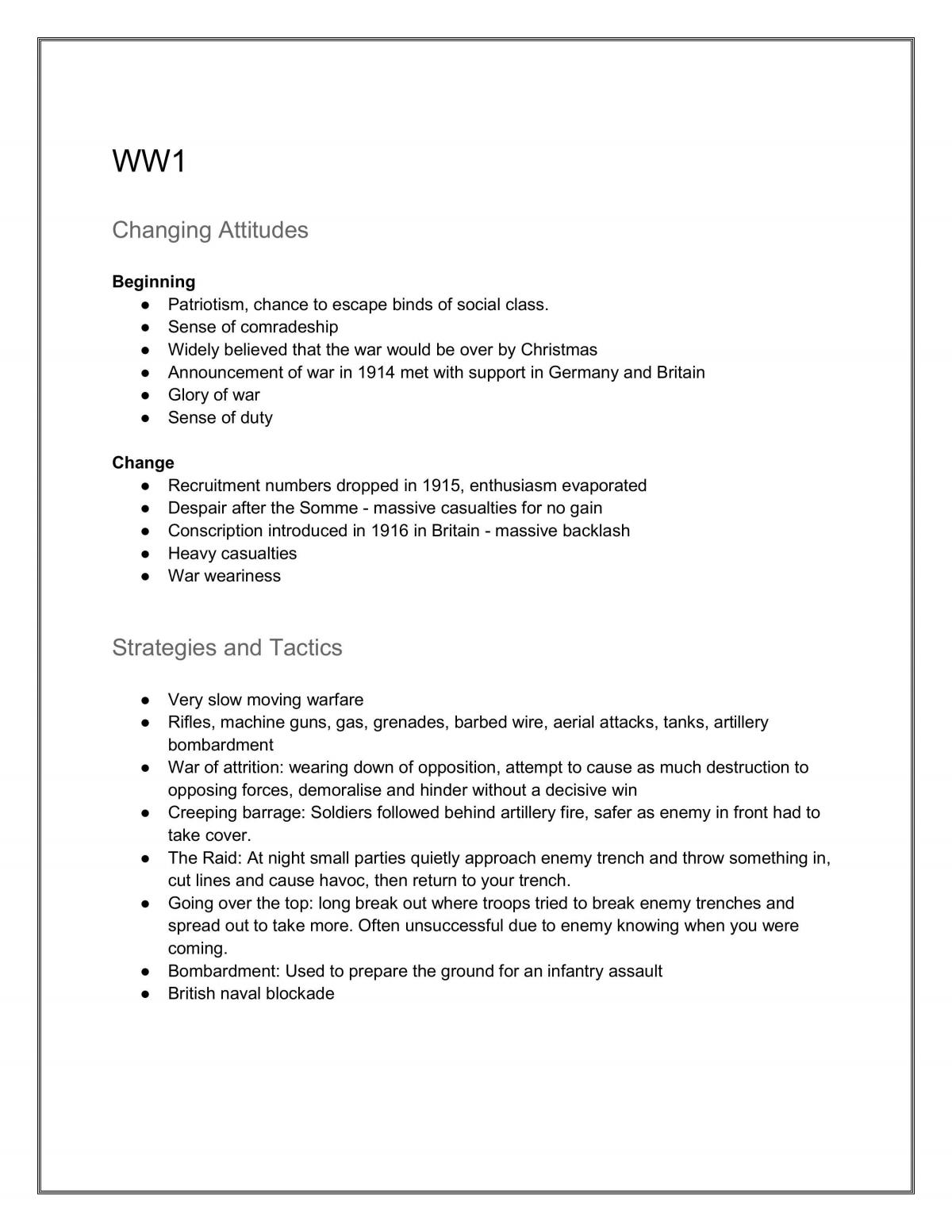Year 12 Modern Notes - Page 1