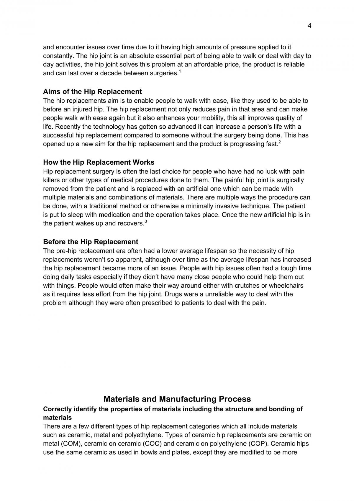 Engineering Product Analysis (Hip Replacement) - Biomedical - Page 4