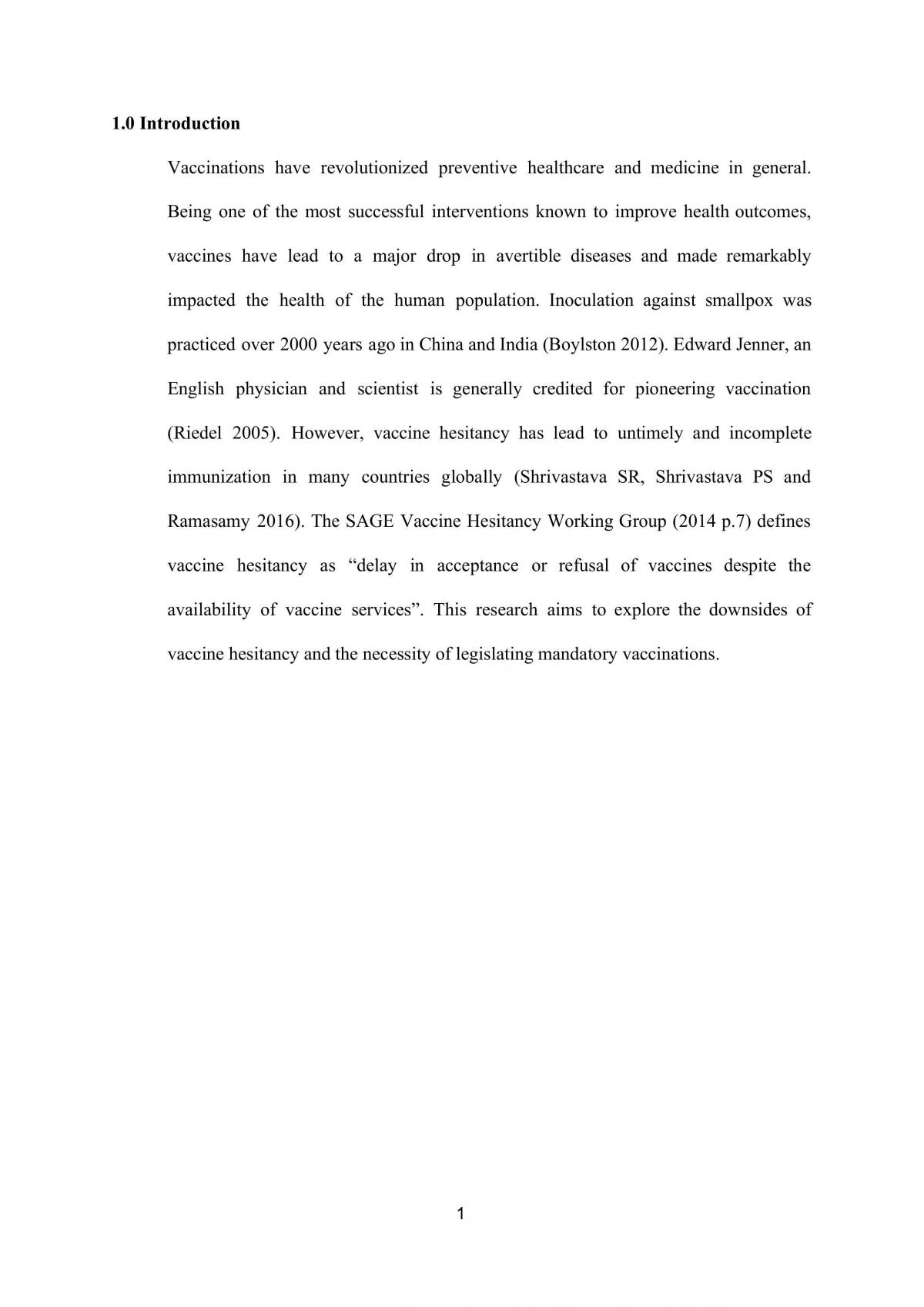 Should Vaccination be Mandatory? - Page 1