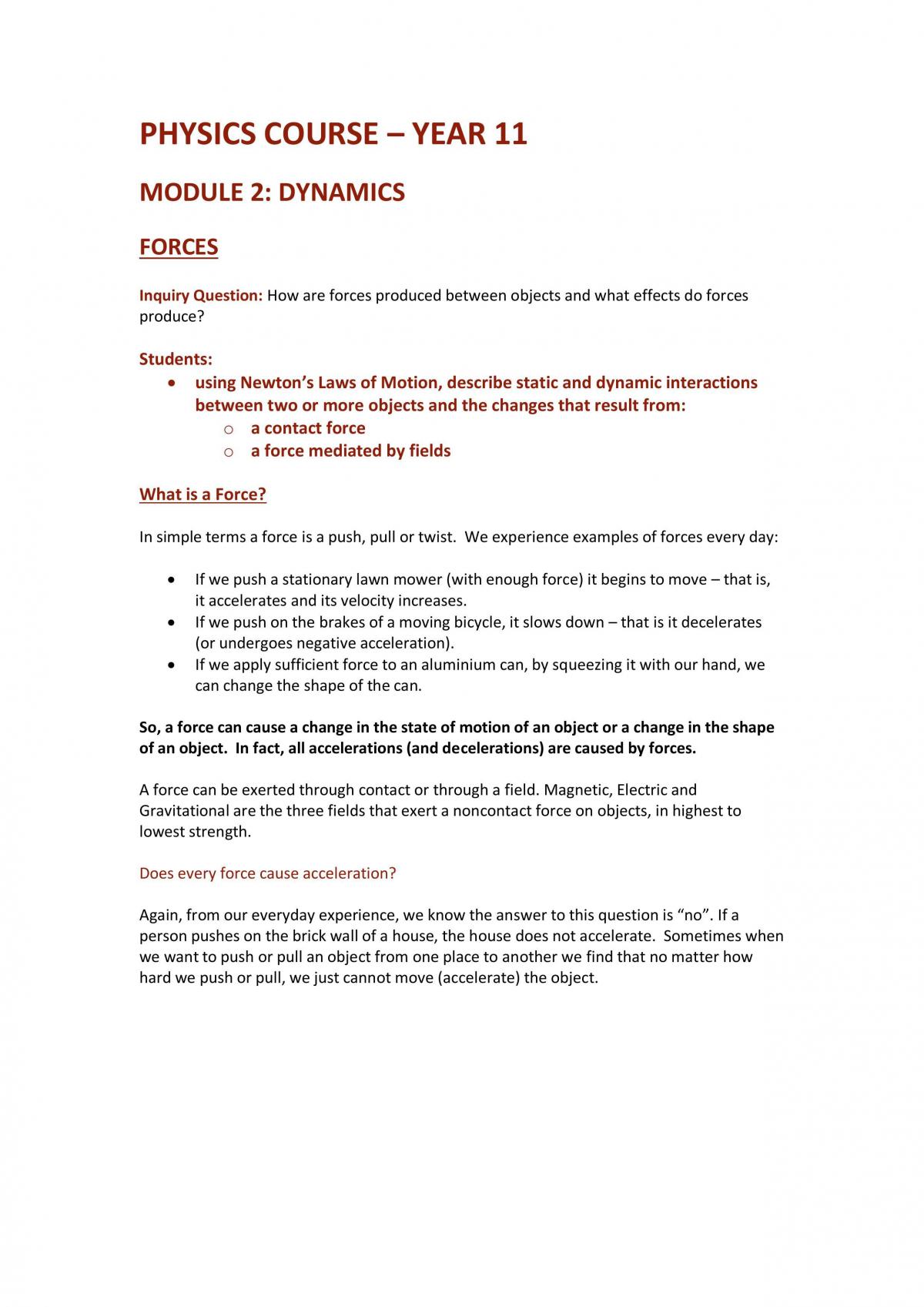 Module 2: Dynamics - Page 1