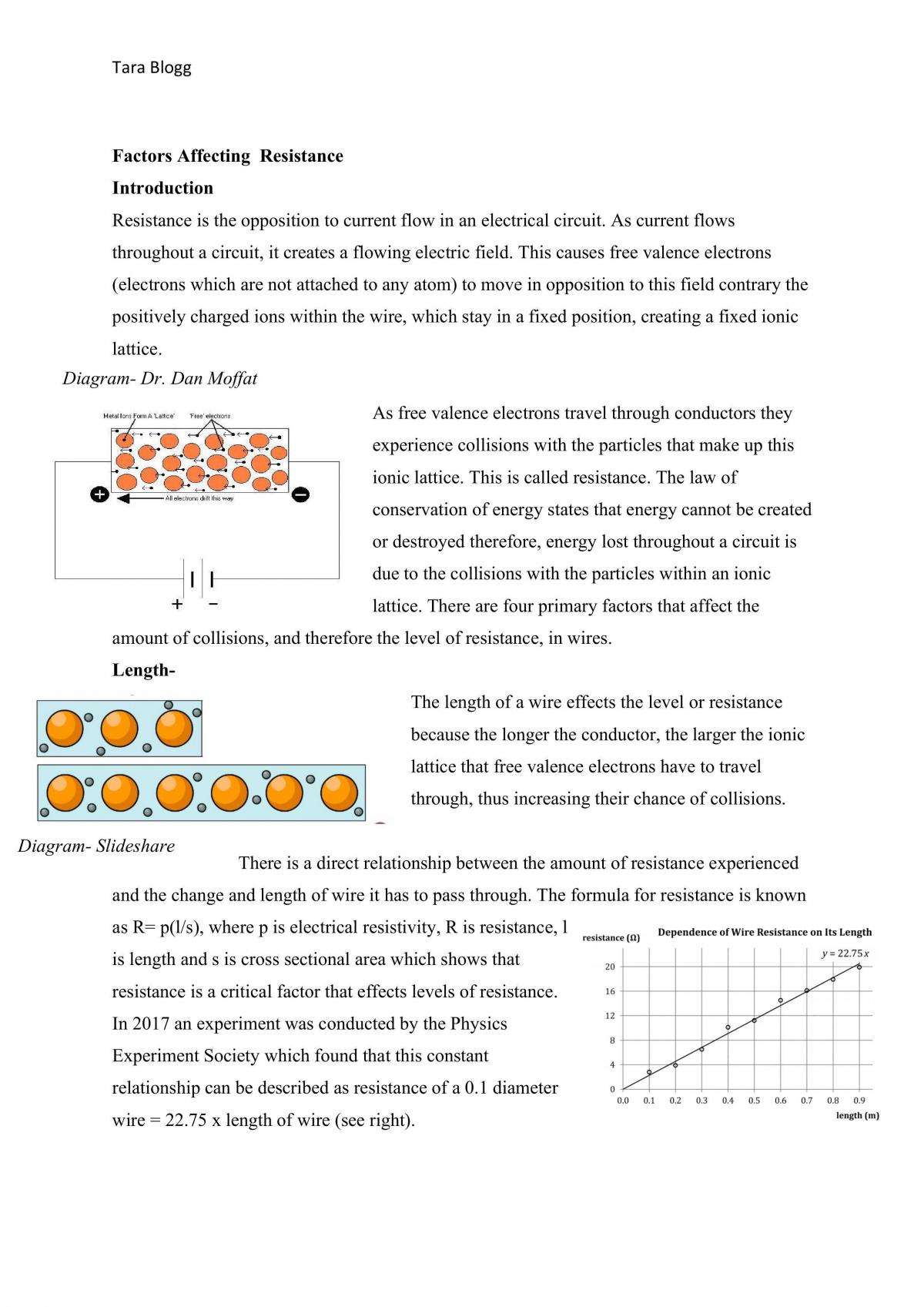 Factors Affecting Resistance - Page 1