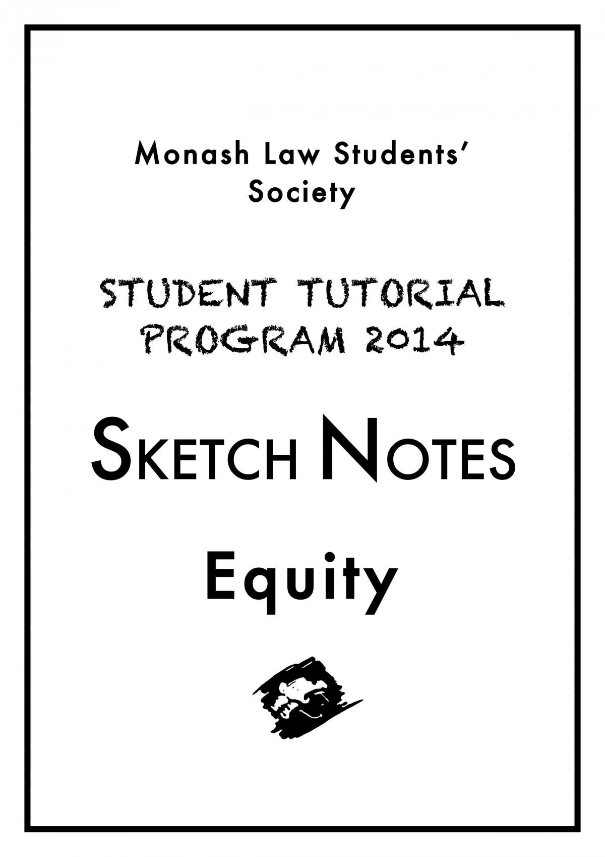 Sketch Notes Equity 2014 - Page 1
