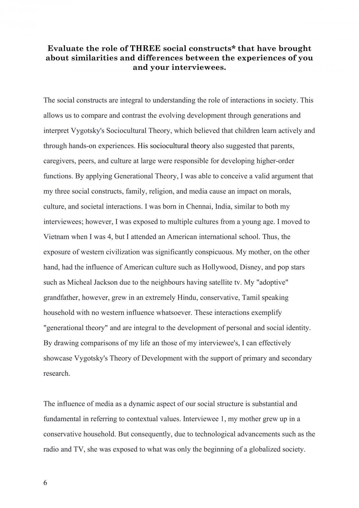 The role of THREE social constructs - Page 1