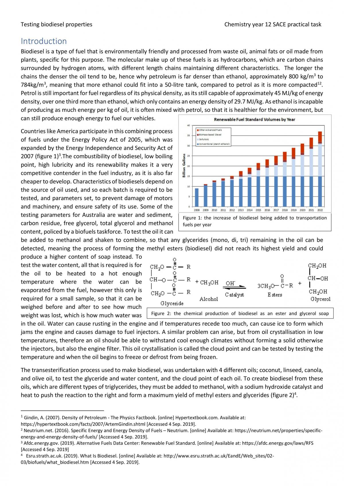 Testing biodiesel properties - Page 1
