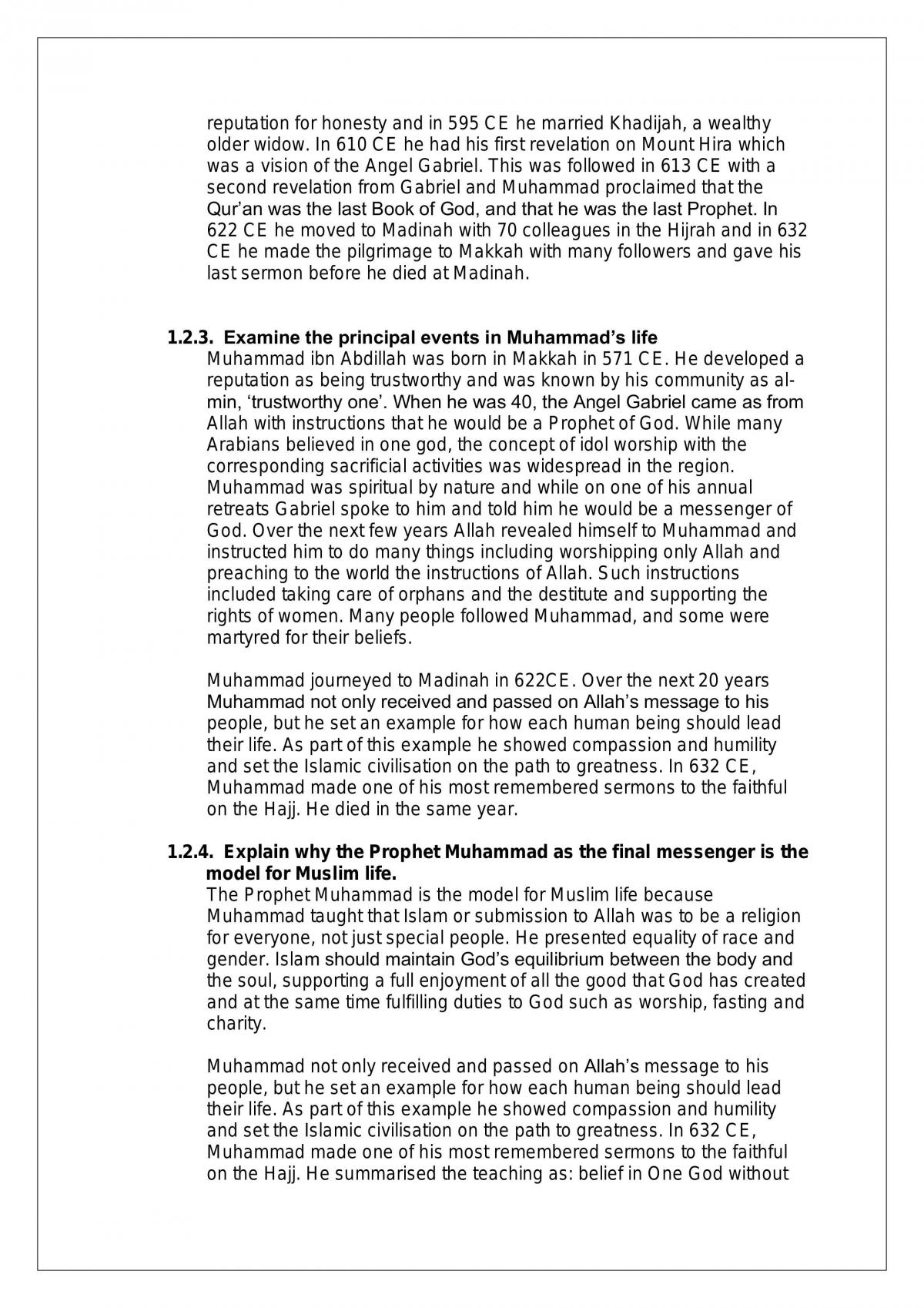 Islam Religious Tradition  - Page 2