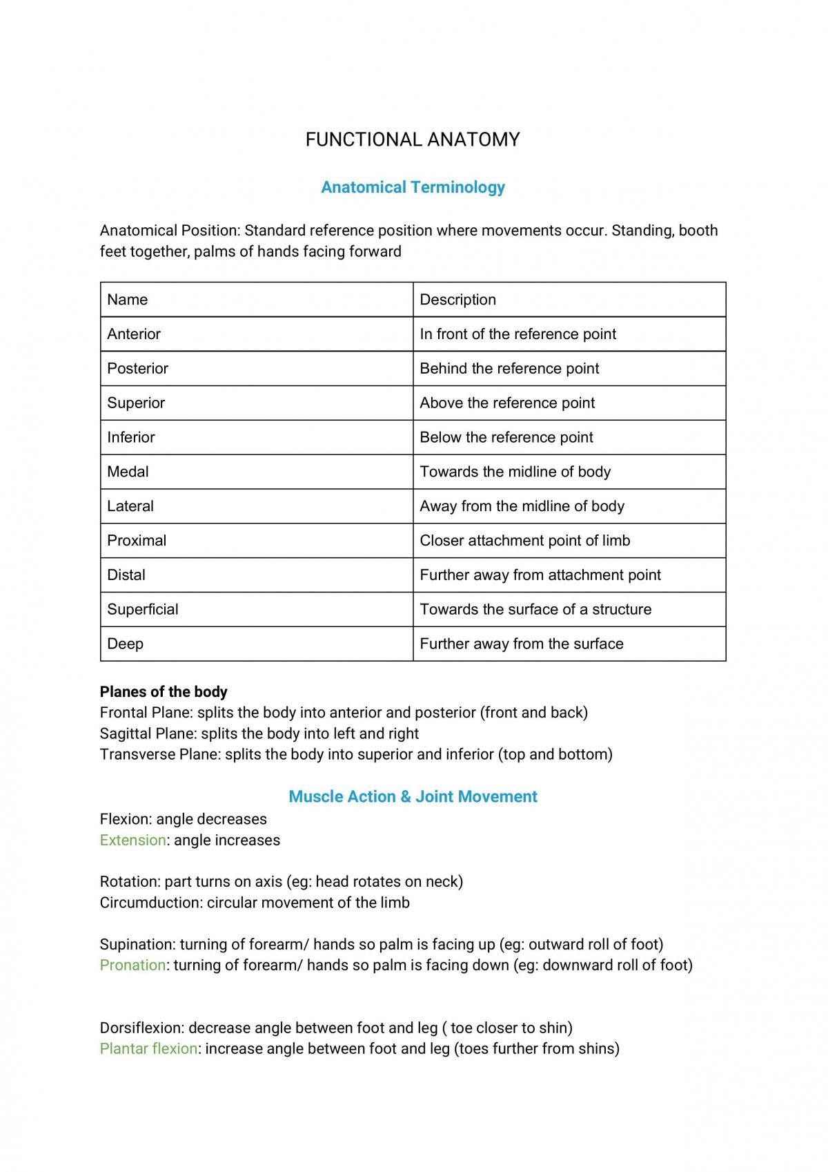 Physical Educational Studies Unit One - Page 1