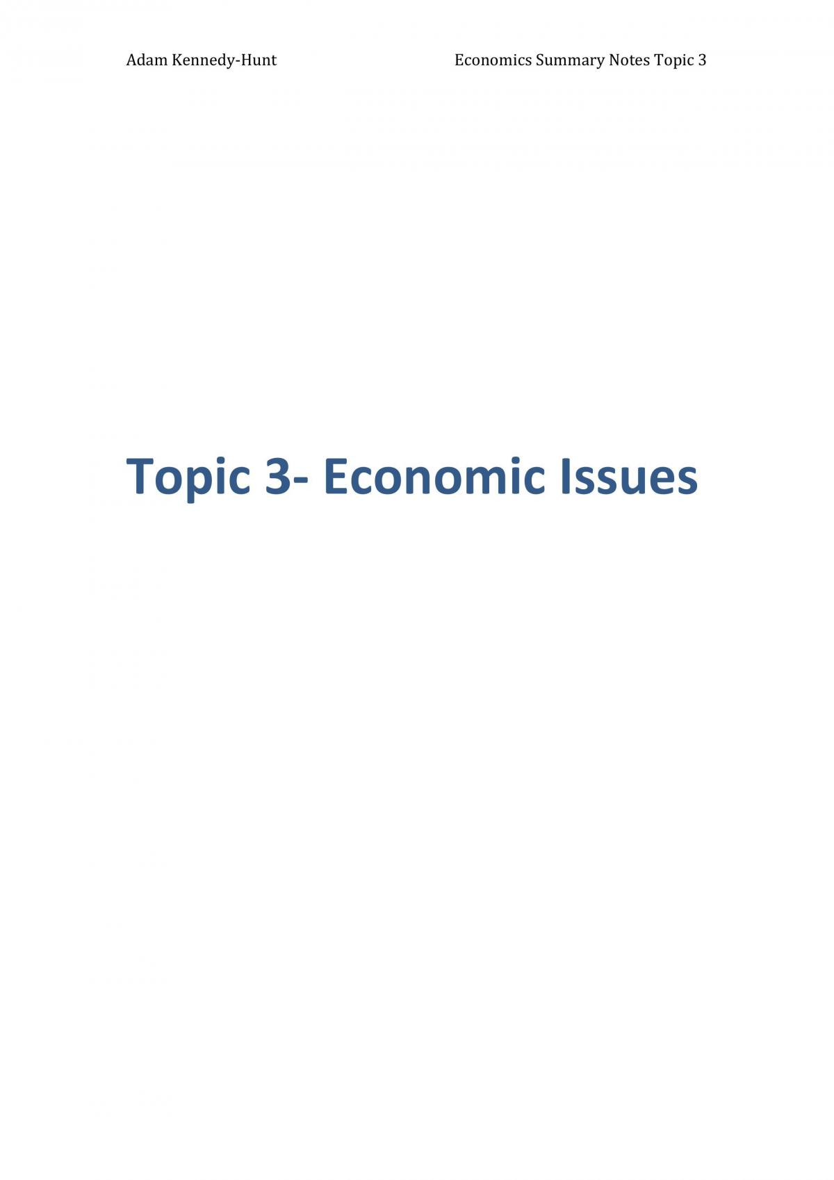 Topic 3 detailed Summary notes - Page 1