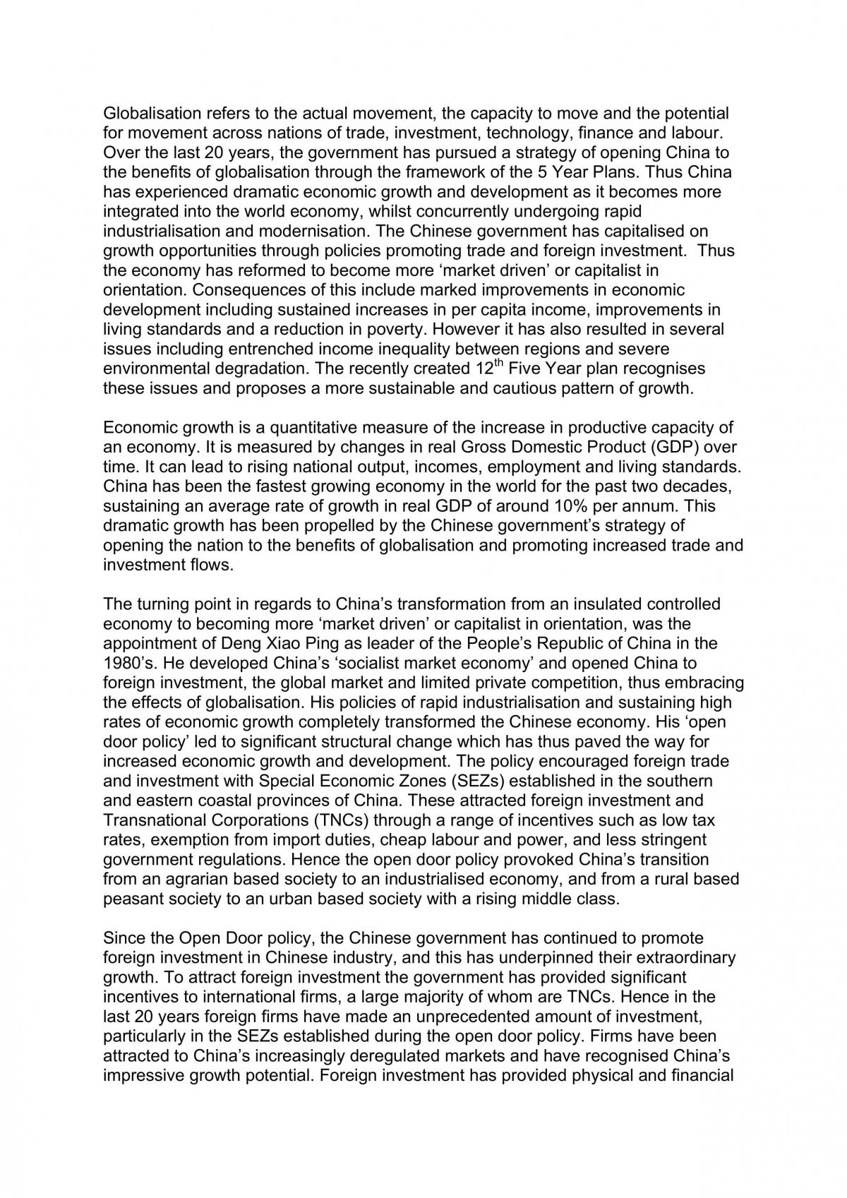 China case study essay - Page 1