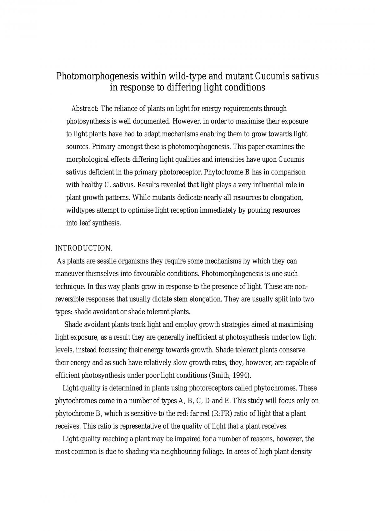 Phytochromes - Page 1