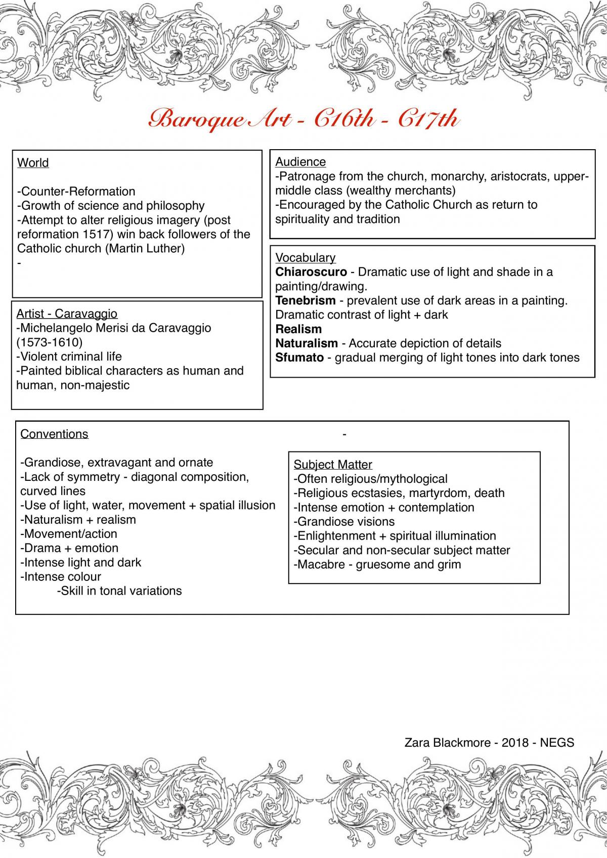 Prelim Art Summaries - Page 3