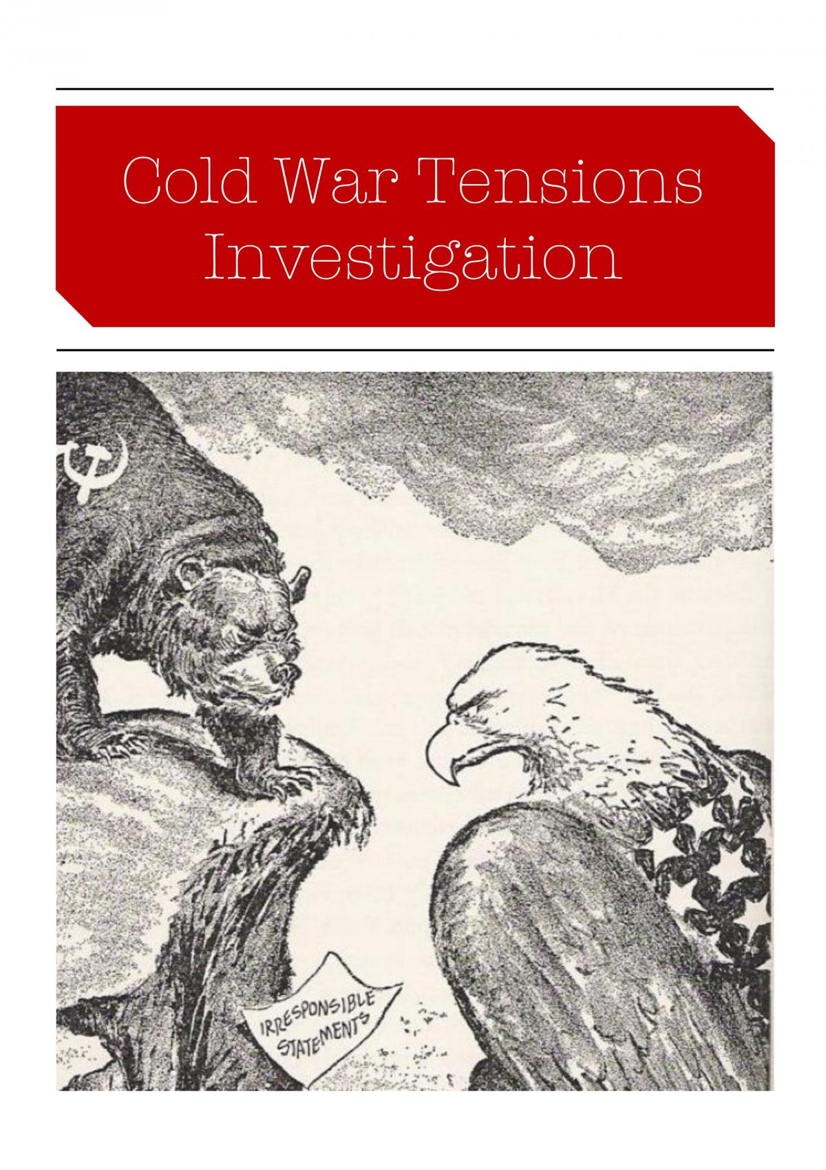 Cold War Tensions Notes - Page 1
