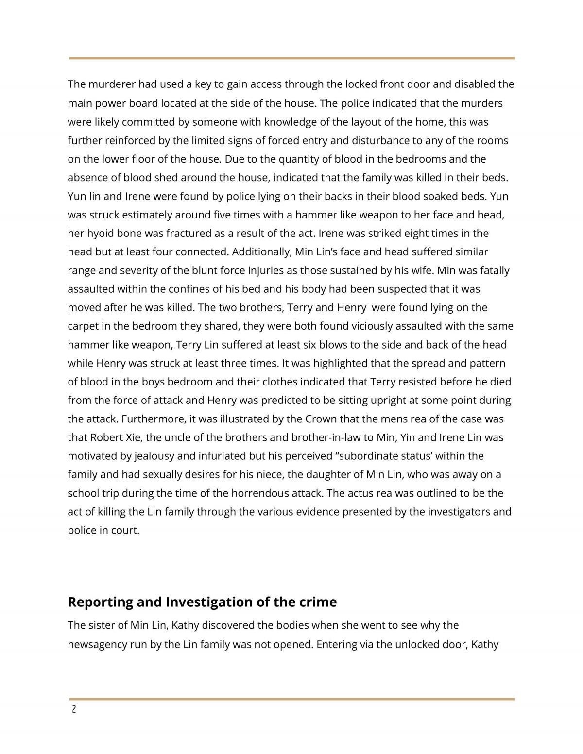 crime report essay