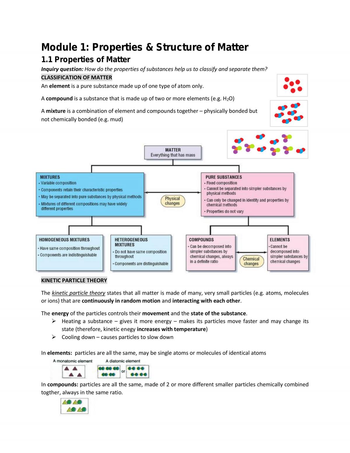 Chemistry Notes - Yearly - Page 1