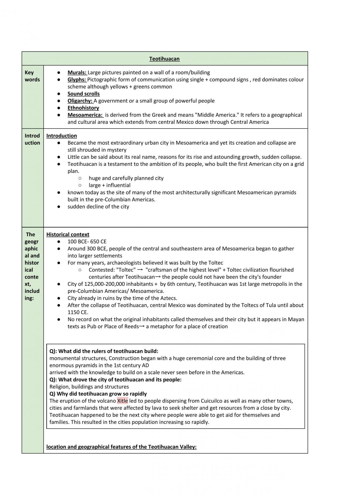 Teotihuacan notes - Page 1