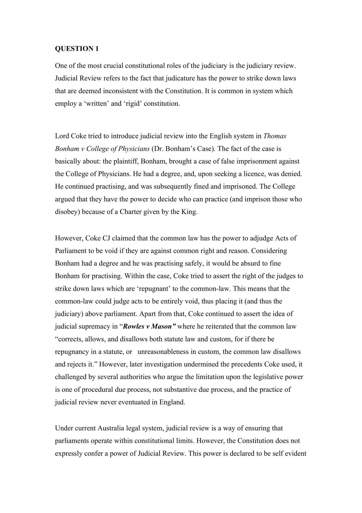 public law assignment  - Page 1