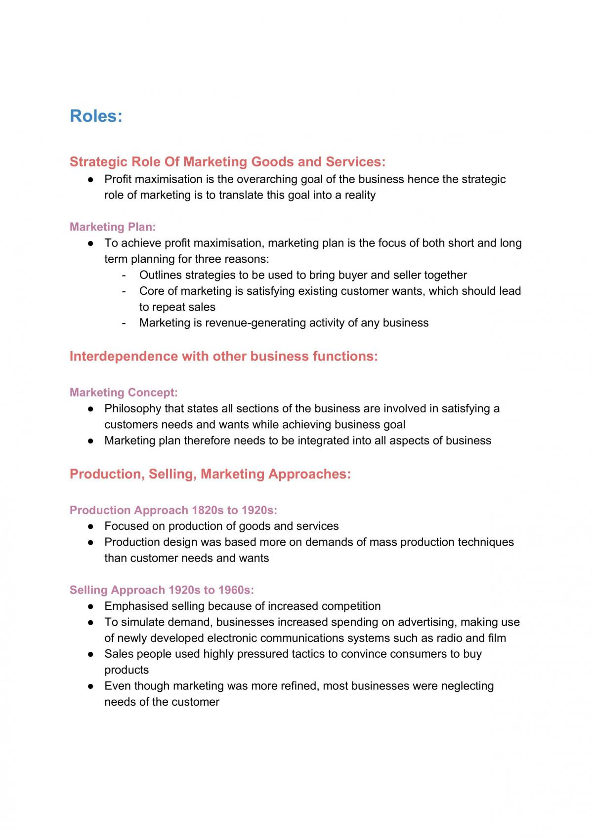 Complete Marketing Study Notes - Page 1