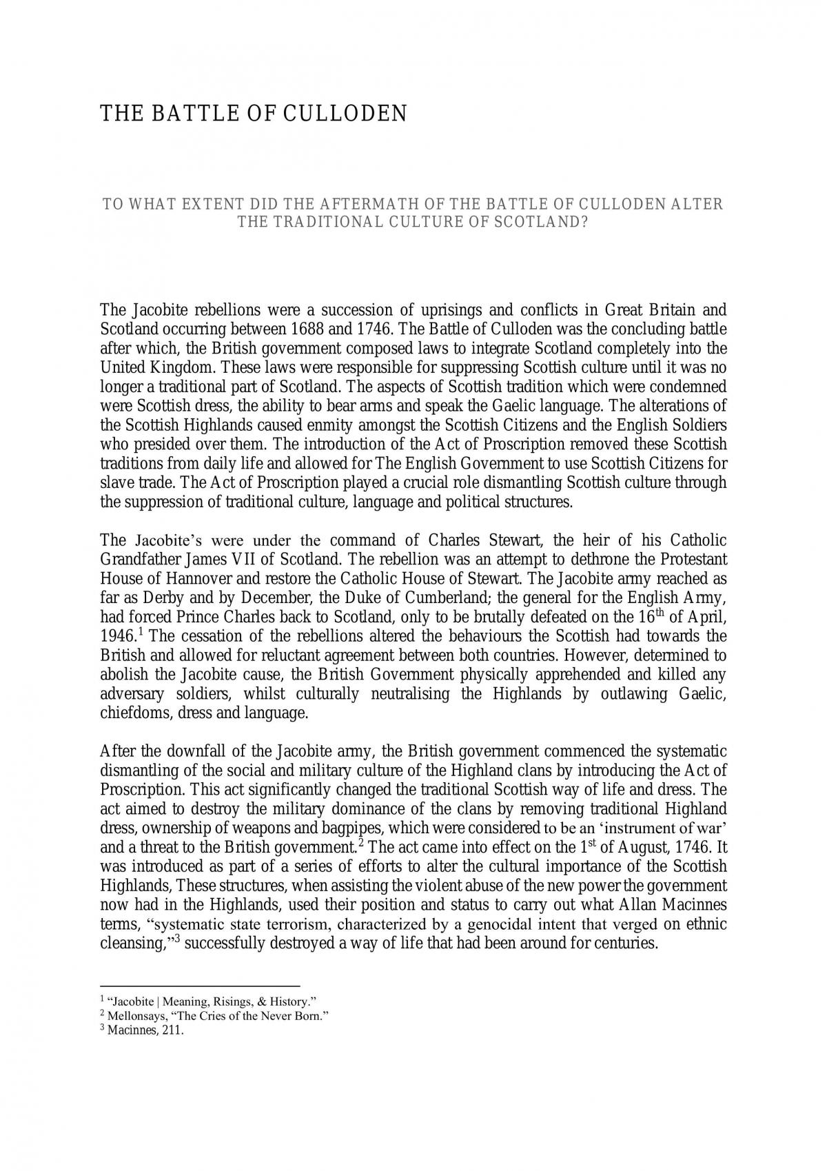 Historical Investigation - The Battle of Culloden - Page 2