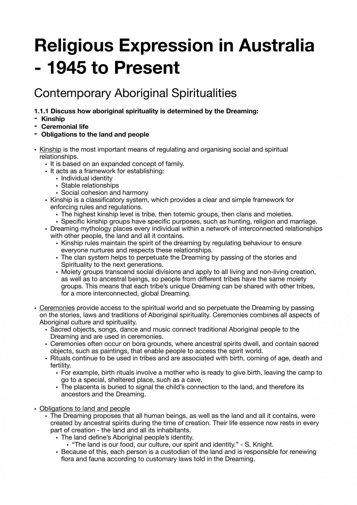 Year 12 SOR 1 Complete Study Notes - Page 1