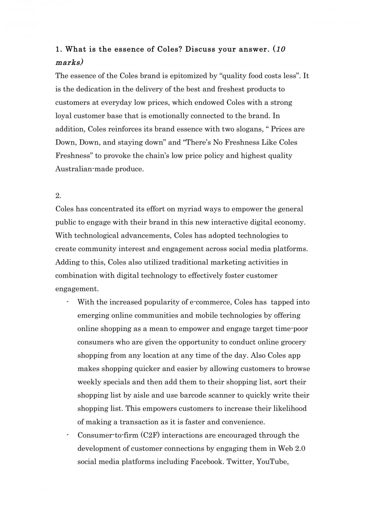 Brand Management Assignment 1 - Page 1