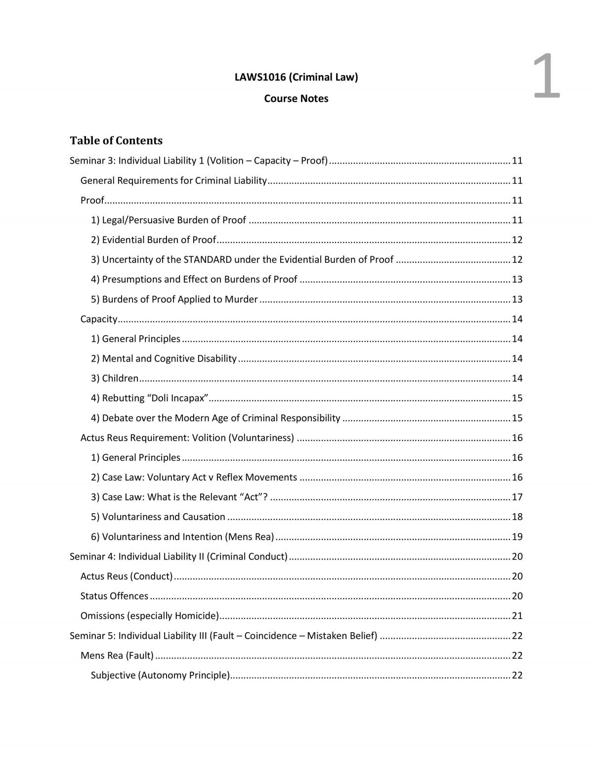 Complete Course Notes for Exam - Page 1