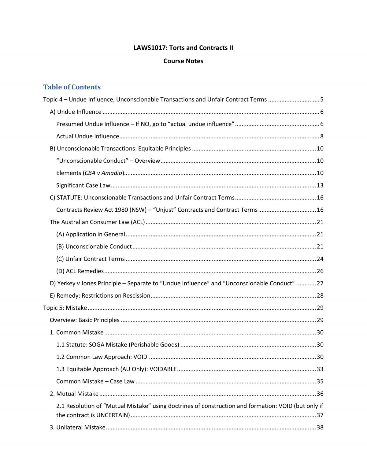 Complete Course Notes for Exam - Page 1