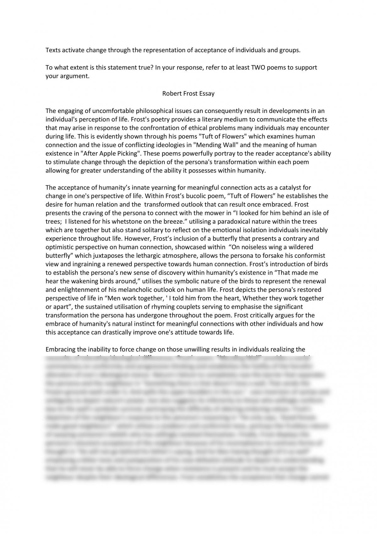 Реферат: Robert Frost Poem Analysis Essay Research Paper