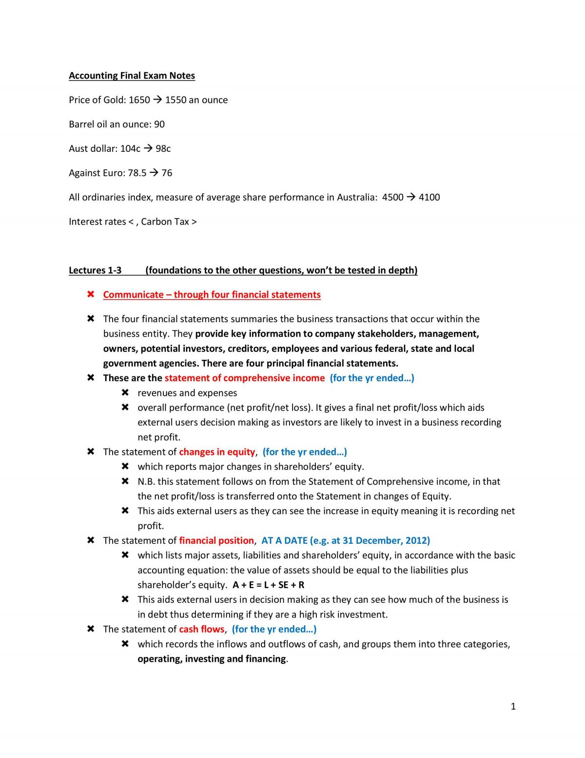 accounting notes - Page 1