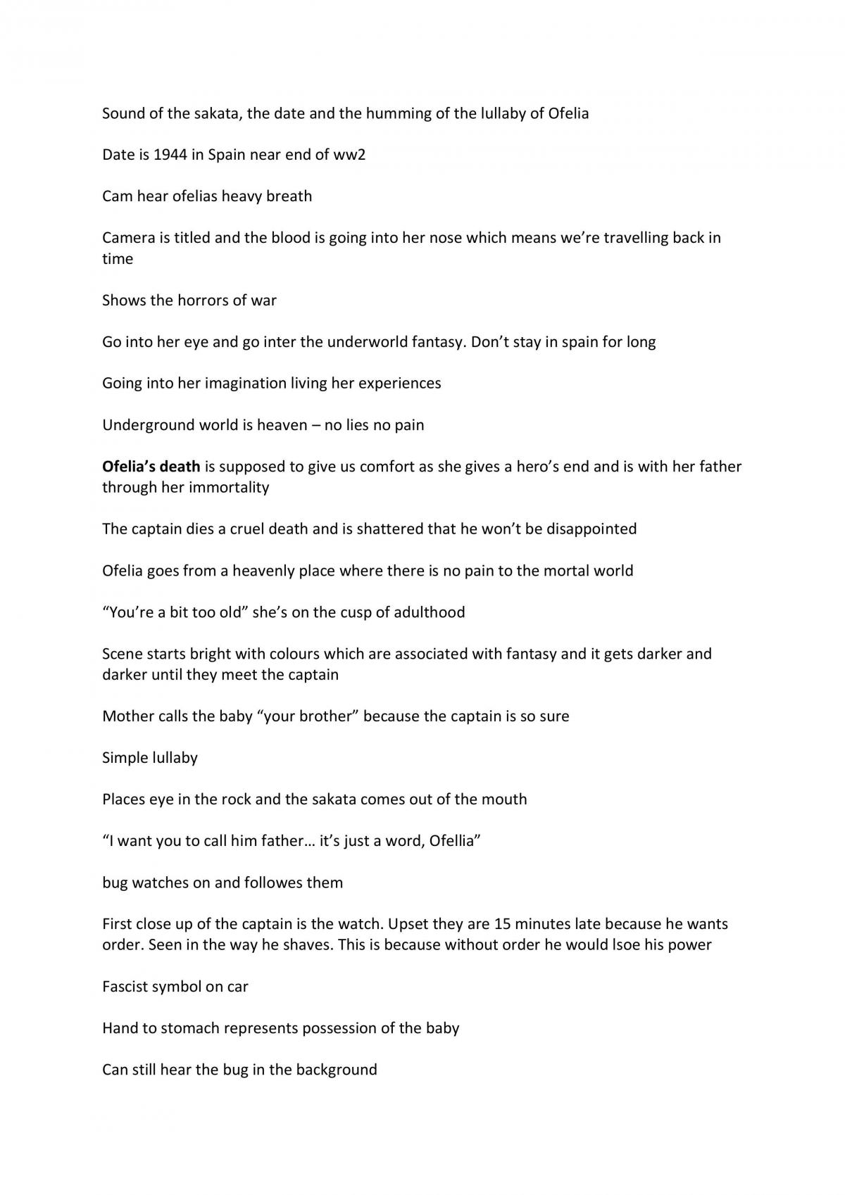 Pans Labrinth Notes - Page 1