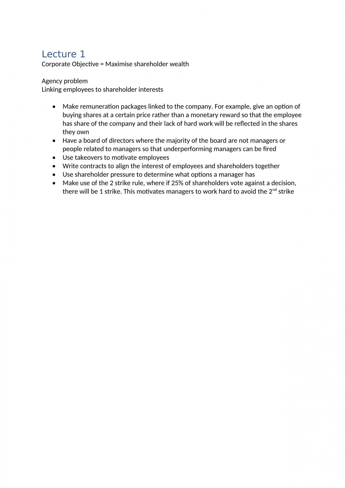 FINC2011 Full Semester Notes - Page 1