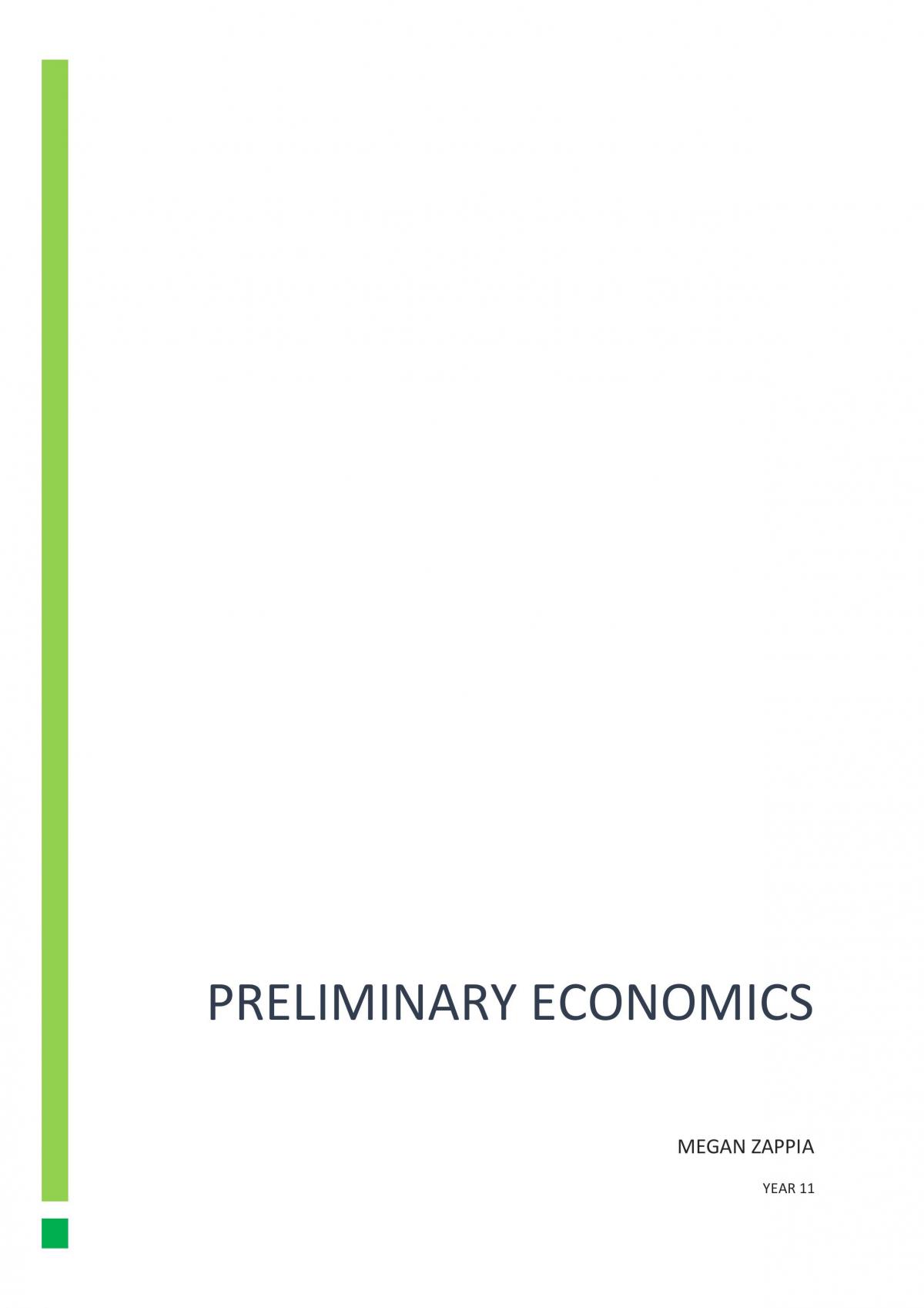 Complete Preliminary Economics Notes - Page 1