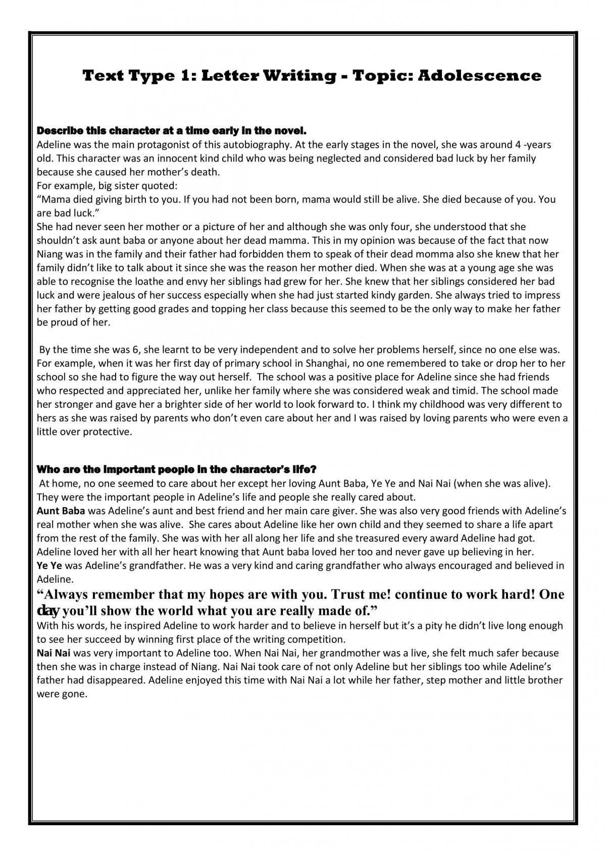 Adolescence-Chinese Cinderella - Page 1