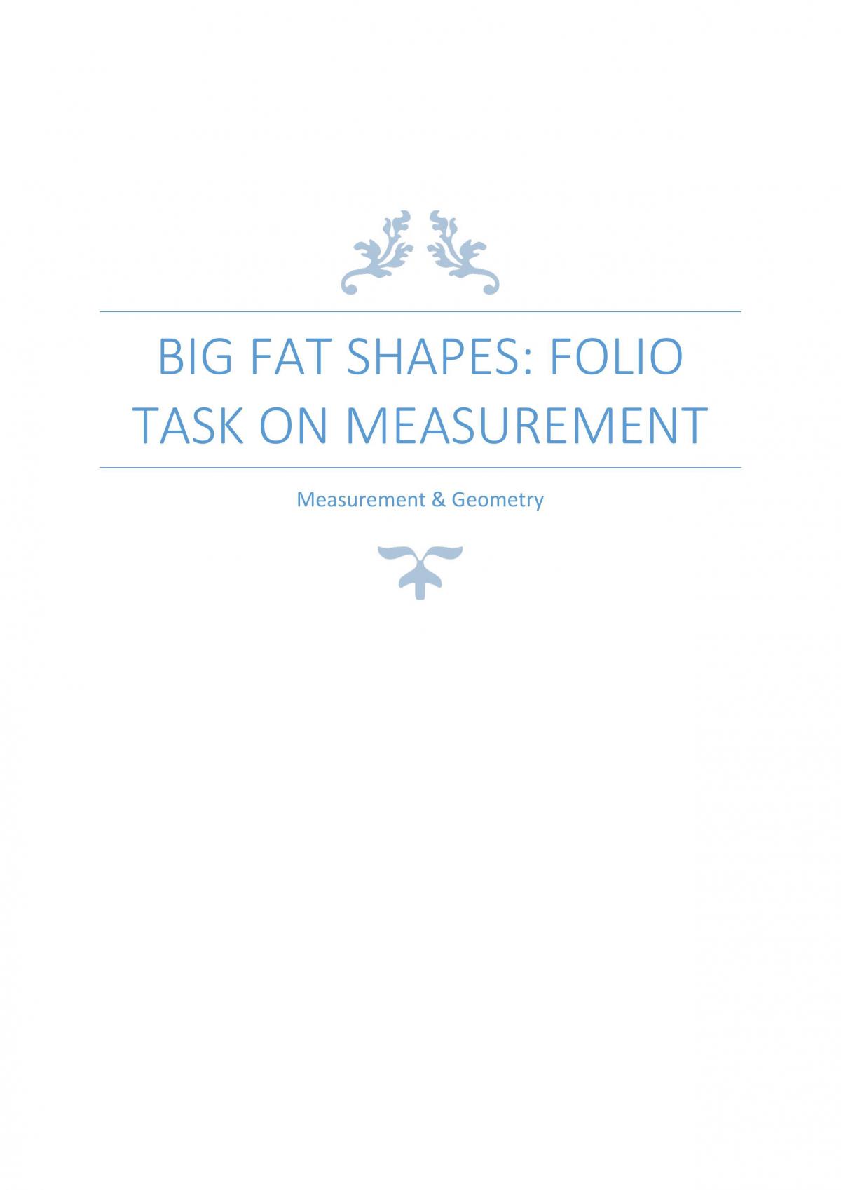 Big fat shapes folio task - Page 1